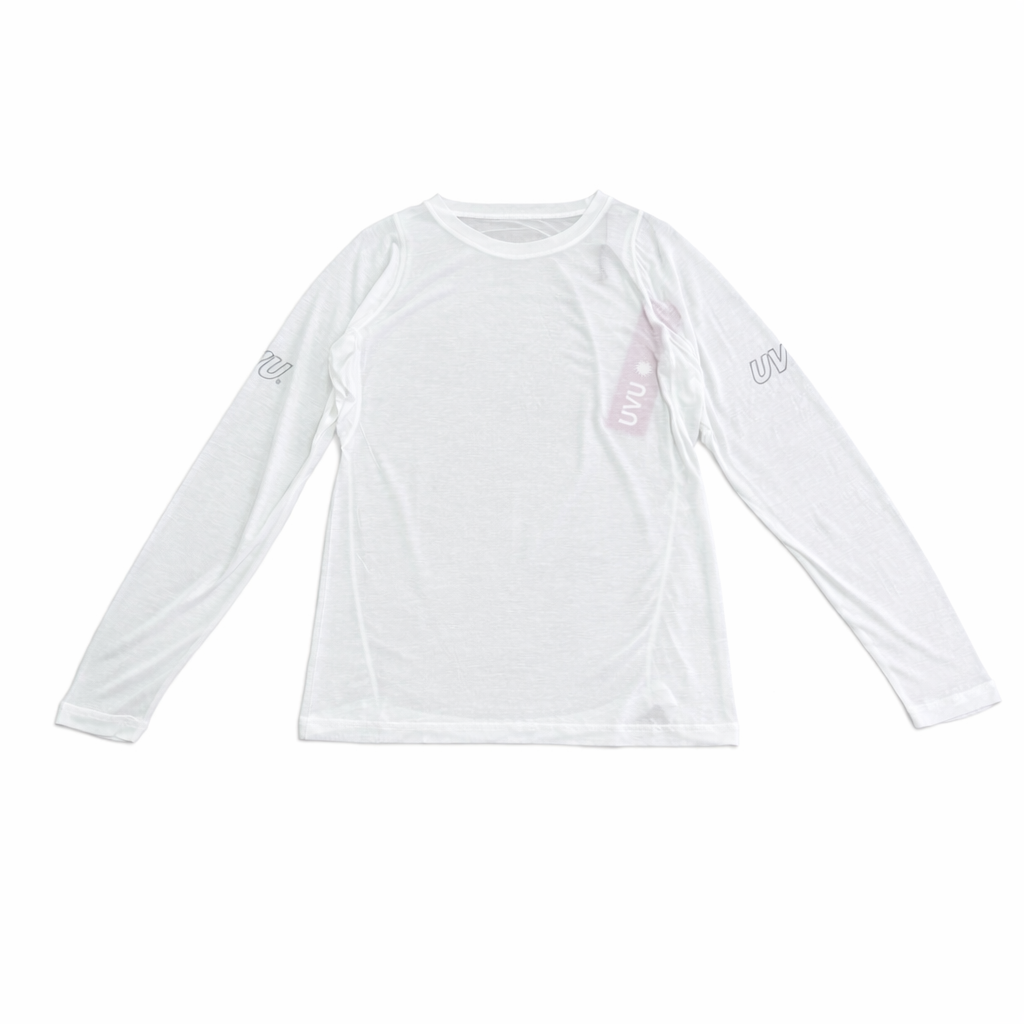 UVU Logo Performance Long Sleeve – White