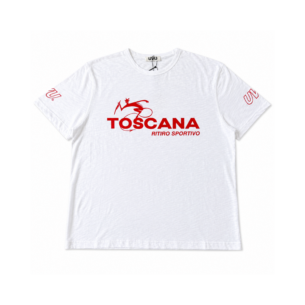 UVU Toscana Ritiro Sportivo T-Shirt (White/Red)