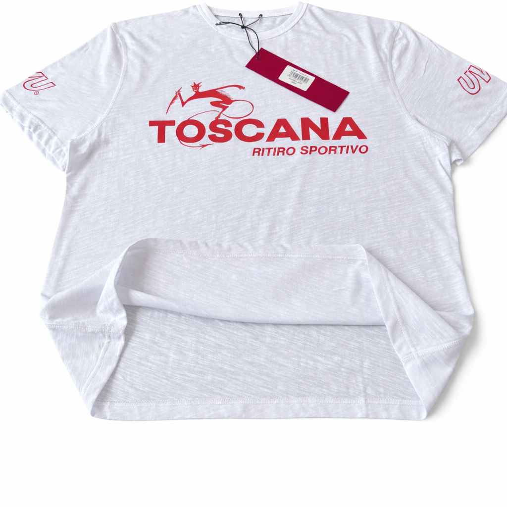 UVU Toscana Ritiro Sportivo T-Shirt (White/Red)