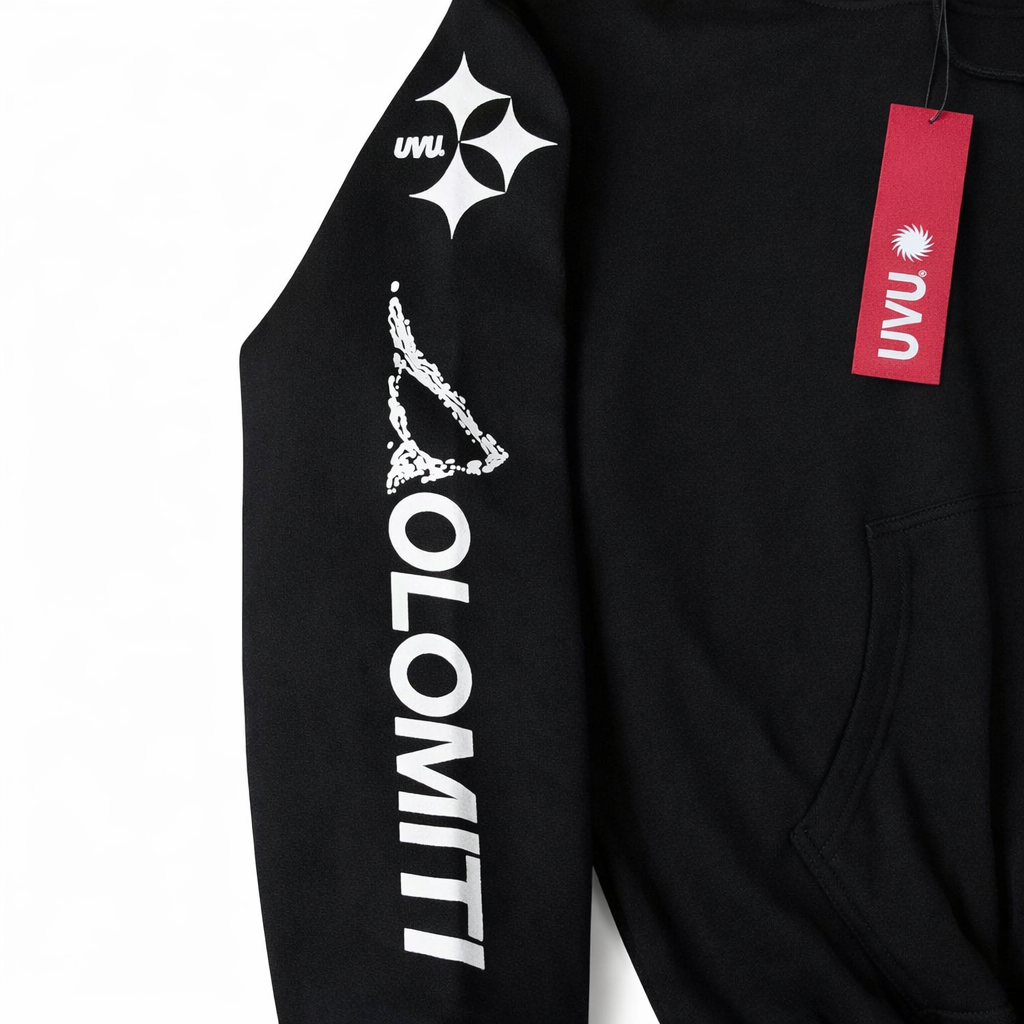 UVU Sleeve Graphic Hoodie (Black)