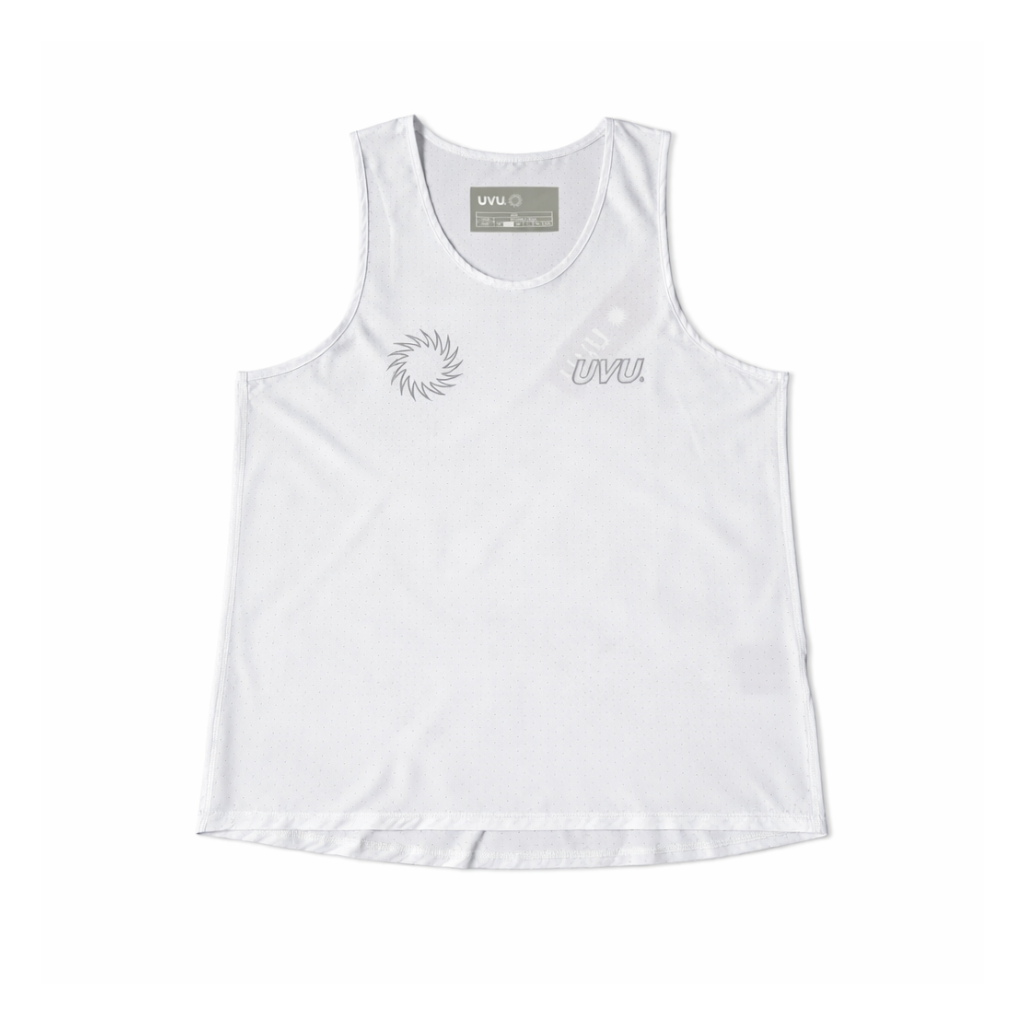 UVU Performance Mesh Tank – White