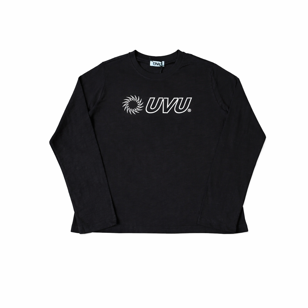 UVU Long Sleeve Cotton T-Shirt – Black