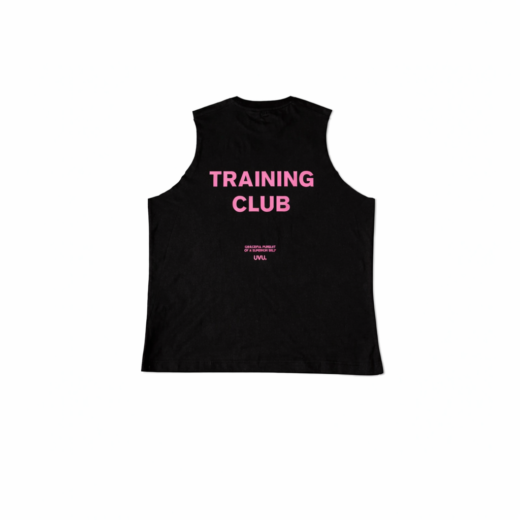 UVU Training Club Tank Top – Black/Pink